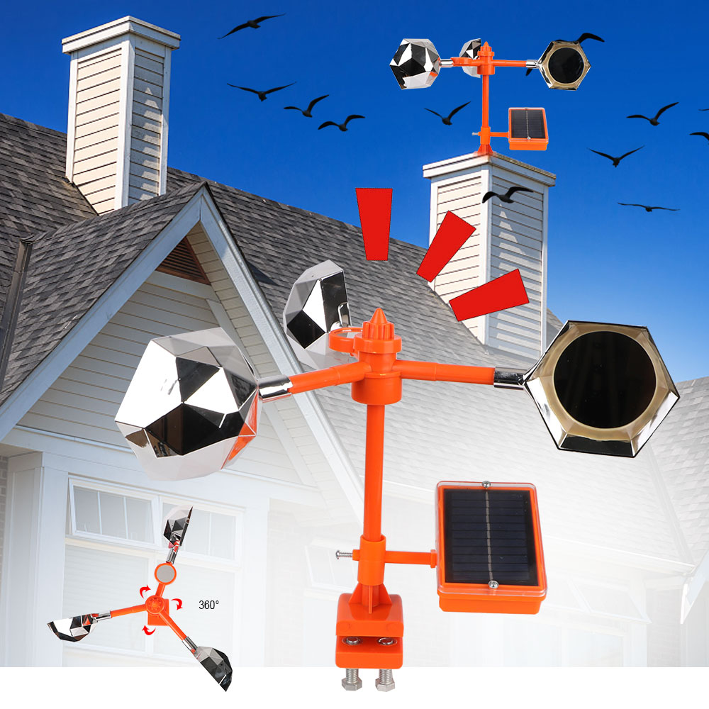 야외 정원 360을 위한 태양 반사 조류 퇴치제 음성  - Solar Bird Scarer 리뷰 및 가격
