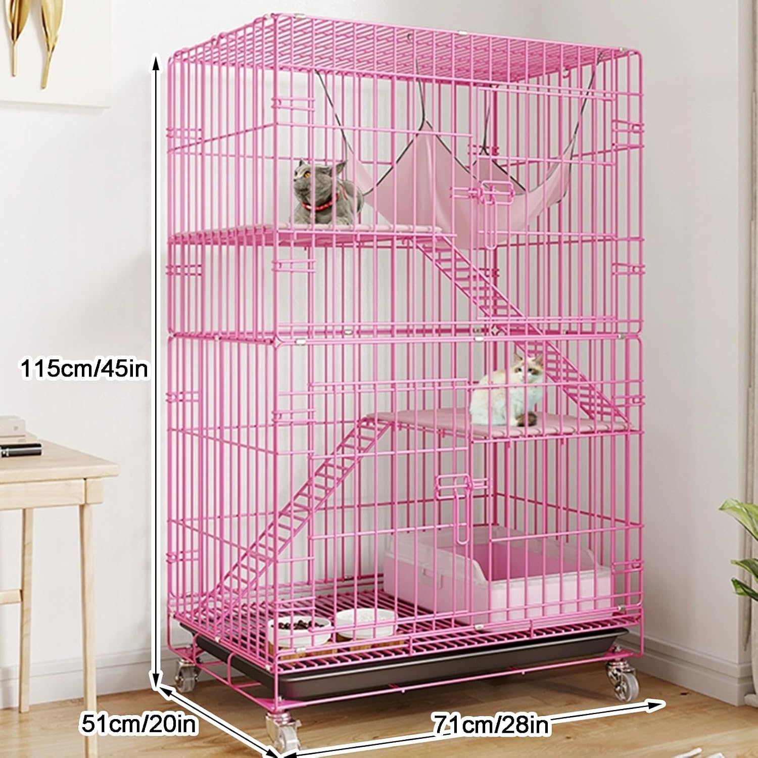접이식 3단 고양이 케이지, 슬라이딩 트레이 포함, 고 - Rabbit Cage Wire 리뷰 및 가격